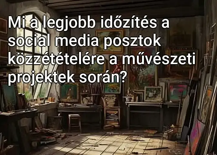 Mi a legjobb időzítés a social media posztok közzétételére a művészeti projektek során?