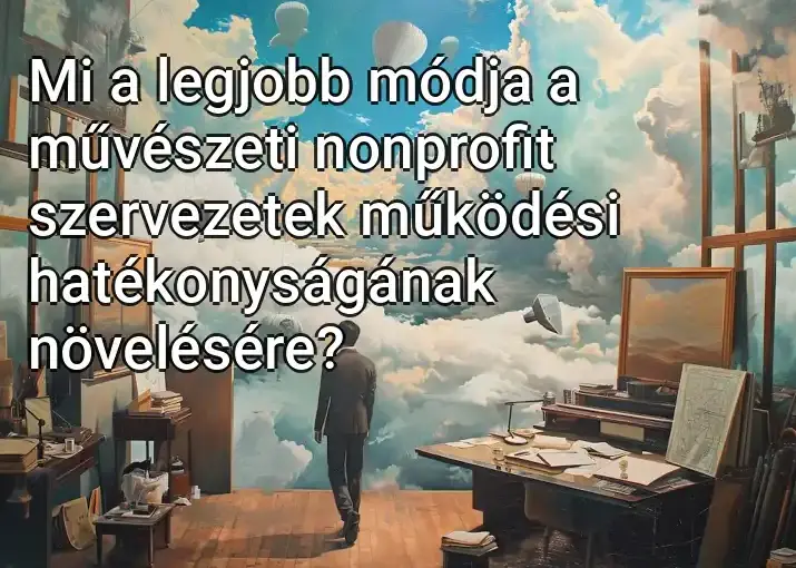 Mi a legjobb módja a művészeti nonprofit szervezetek működési hatékonyságának növelésére?