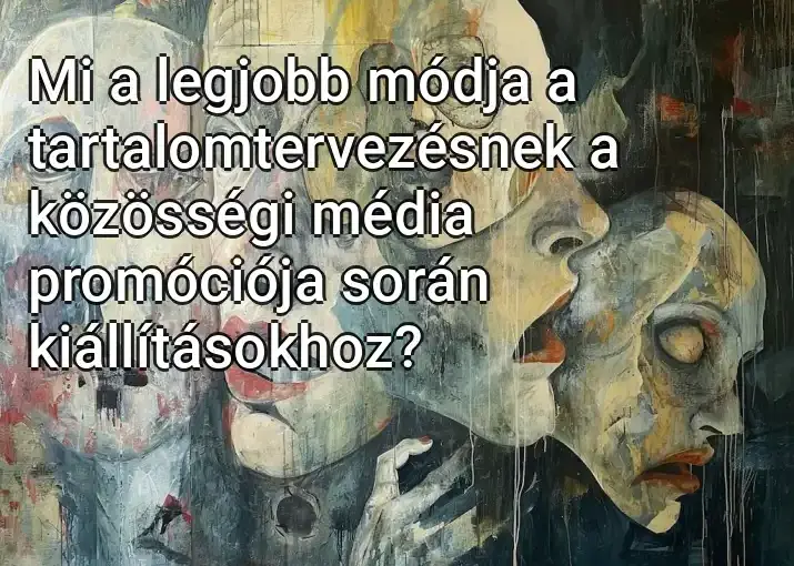 Mi a legjobb módja a tartalomtervezésnek a közösségi média promóciója során kiállításokhoz?