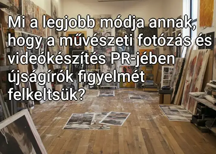 Mi a legjobb módja annak, hogy a művészeti fotózás és videókészítés PR-jében újságírók figyelmét felkeltsük?