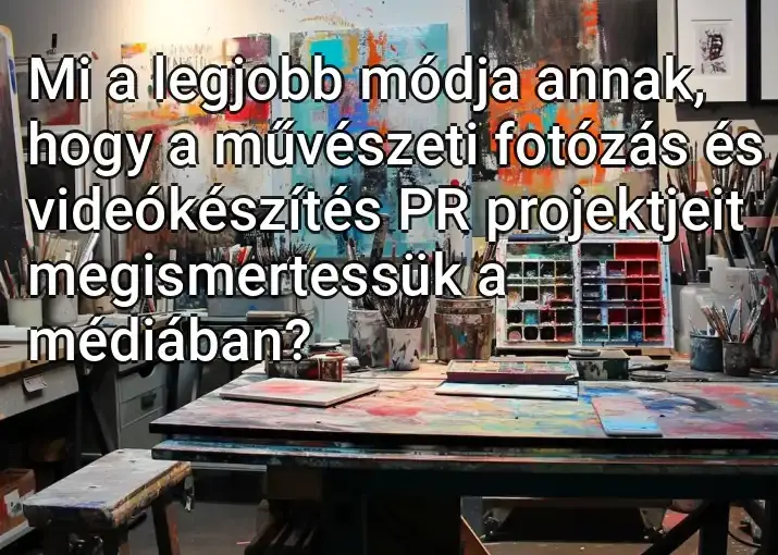 Mi a legjobb módja annak, hogy a művészeti fotózás és videókészítés PR projektjeit megismertessük a médiában?