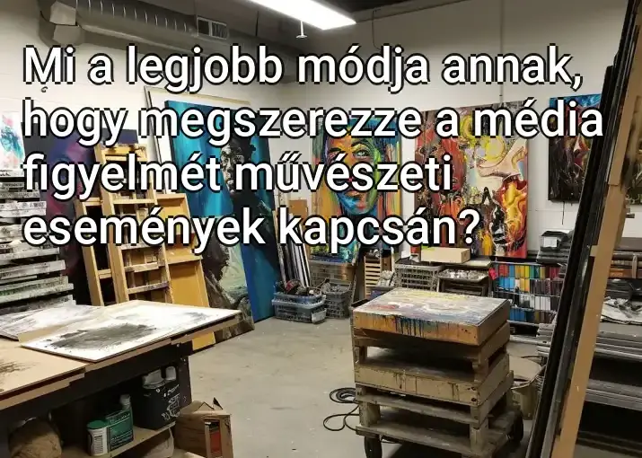 Mi a legjobb módja annak, hogy megszerezze a média figyelmét művészeti események kapcsán?