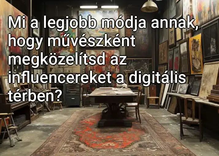 Mi a legjobb módja annak, hogy művészként megközelítsd az influencereket a digitális térben?