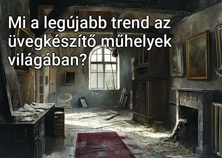 Mi a legújabb trend az üvegkészítő műhelyek világában?