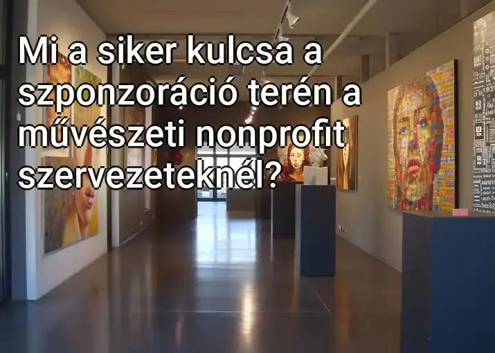 Mi a siker kulcsa a szponzoráció terén a művészeti nonprofit szervezeteknél?