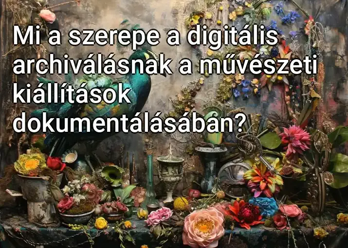 Mi a szerepe a digitális archiválásnak a művészeti kiállítások dokumentálásában?