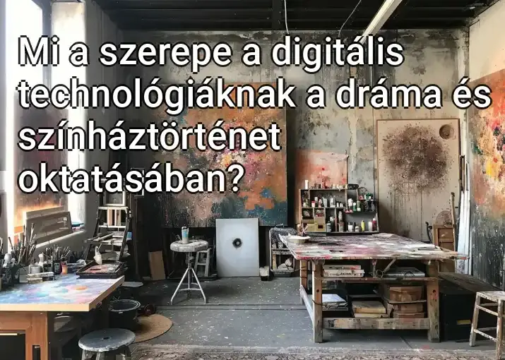 Mi a szerepe a digitális technológiáknak a dráma és színháztörténet oktatásában?