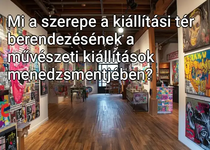 Mi a szerepe a kiállítási tér berendezésének a művészeti kiállítások menedzsmentjében?