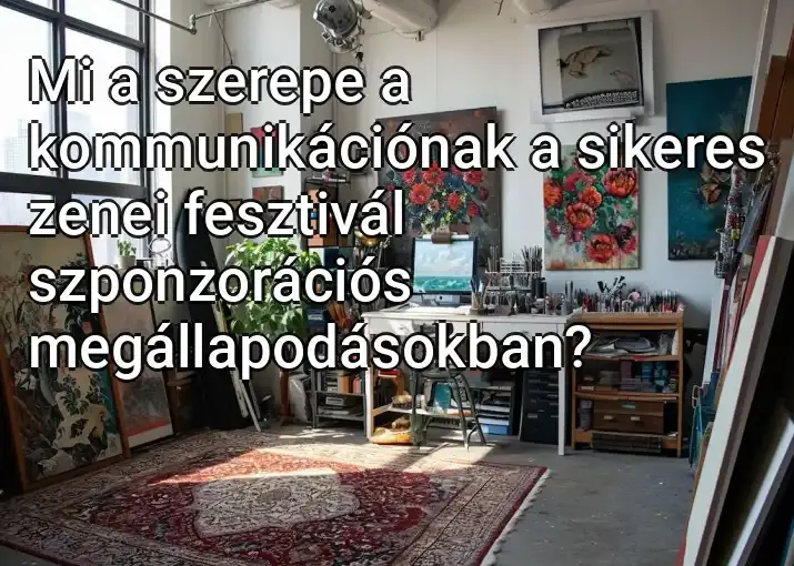 Mi a szerepe a kommunikációnak a sikeres zenei fesztivál szponzorációs megállapodásokban?