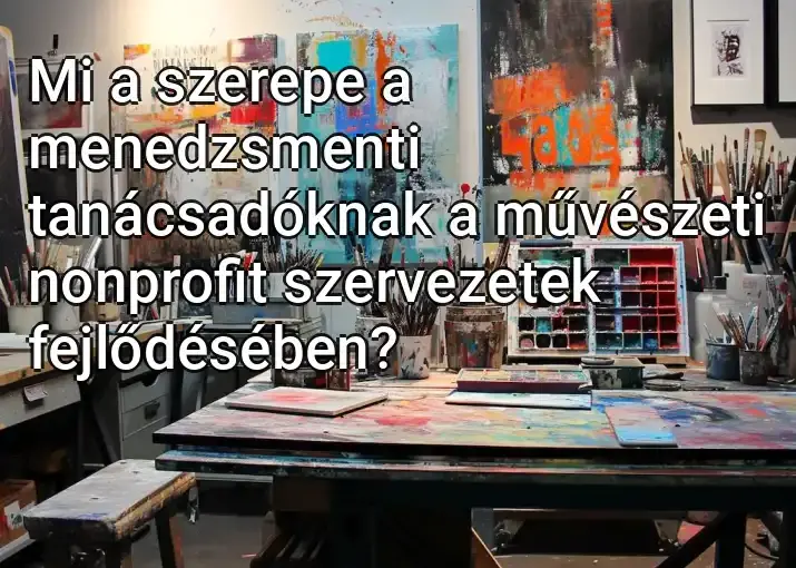 Mi a szerepe a menedzsmenti tanácsadóknak a művészeti nonprofit szervezetek fejlődésében?