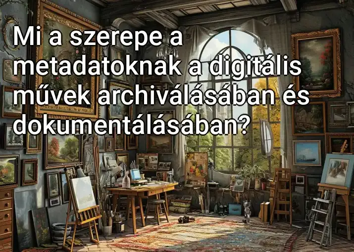 Mi a szerepe a metadatoknak a digitális művek archiválásában és dokumentálásában?