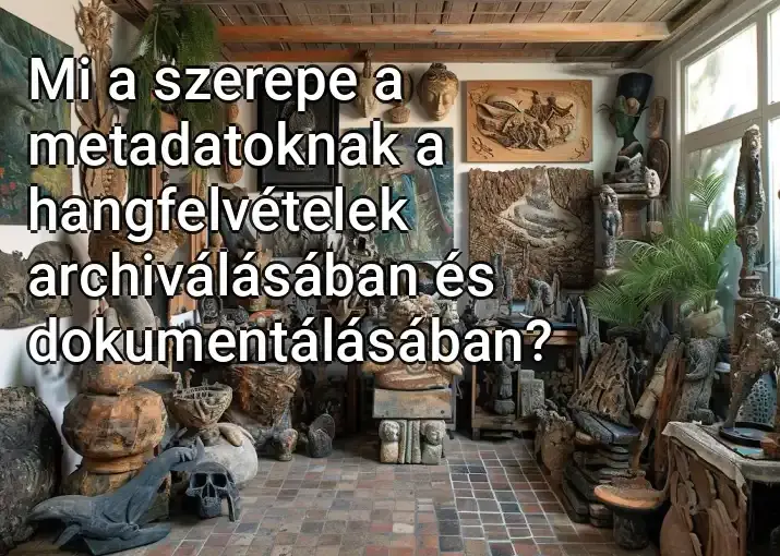 Mi a szerepe a metadatoknak a hangfelvételek archiválásában és dokumentálásában?