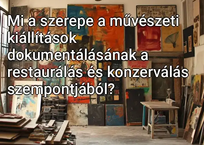 Mi a szerepe a művészeti kiállítások dokumentálásának a restaurálás és konzerválás szempontjából?