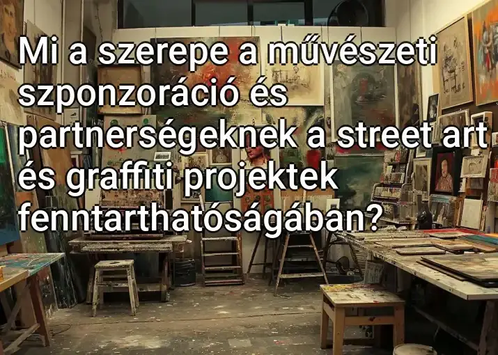 Mi a szerepe a művészeti szponzoráció és partnerségeknek a street art és graffiti projektek fenntarthatóságában?