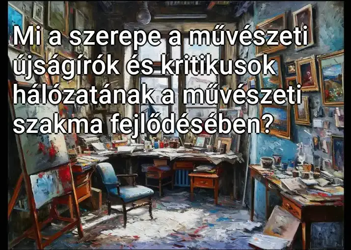 Mi a szerepe a művészeti újságírók és kritikusok hálózatának a művészeti szakma fejlődésében?