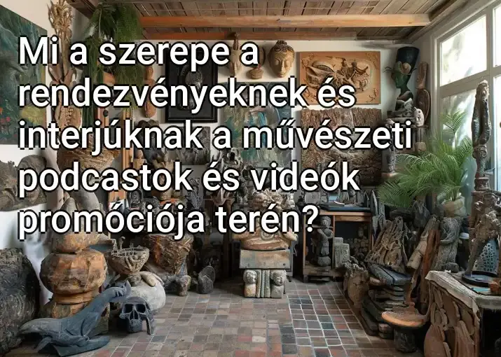 Mi a szerepe a rendezvényeknek és interjúknak a művészeti podcastok és videók promóciója terén?