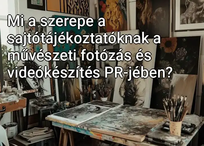 Mi a szerepe a sajtótájékoztatóknak a művészeti fotózás és videókészítés PR-jében?