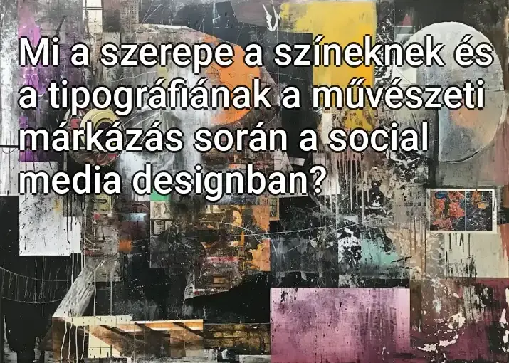 Mi a szerepe a színeknek és a tipográfiának a művészeti márkázás során a social media designban?