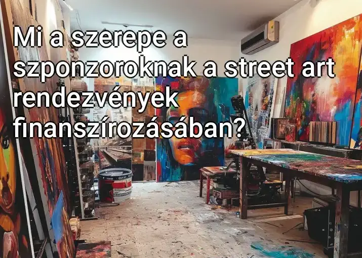 Mi a szerepe a szponzoroknak a street art rendezvények finanszírozásában?