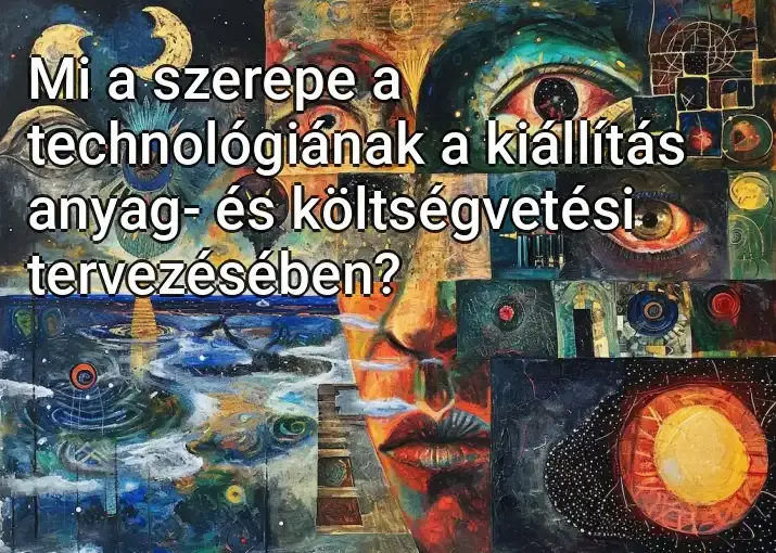 Mi a szerepe a technológiának a kiállítás anyag- és költségvetési tervezésében?