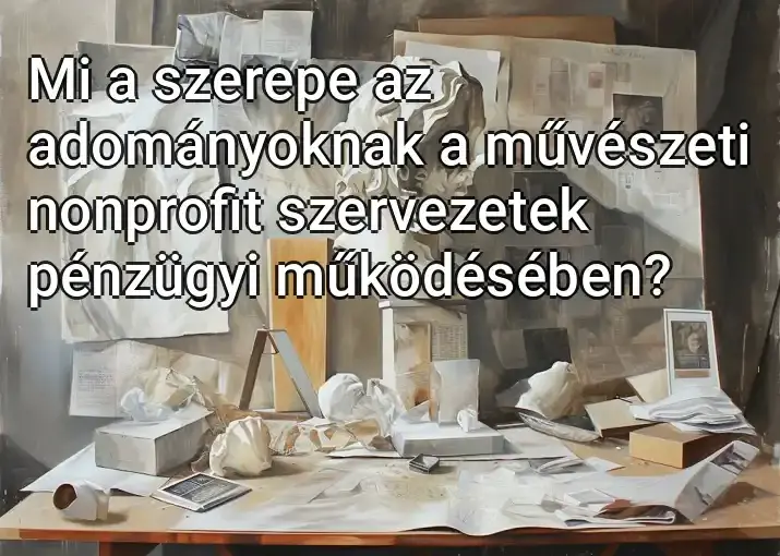 Mi a szerepe az adományoknak a művészeti nonprofit szervezetek pénzügyi működésében?