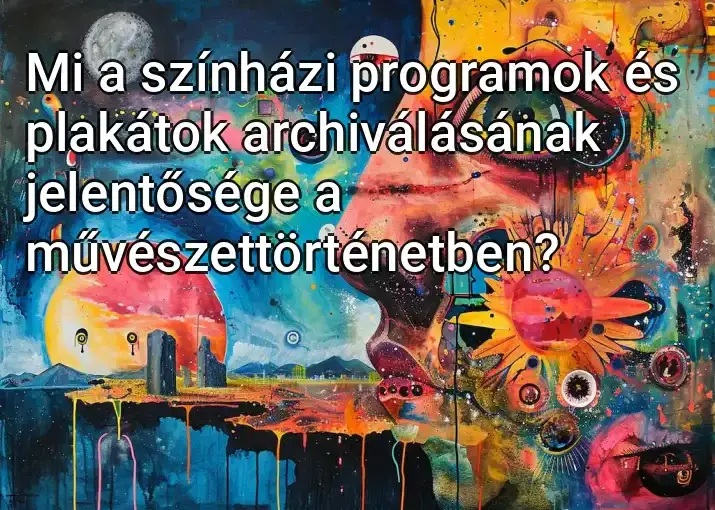 Mi a színházi programok és plakátok archiválásának jelentősége a művészettörténetben?