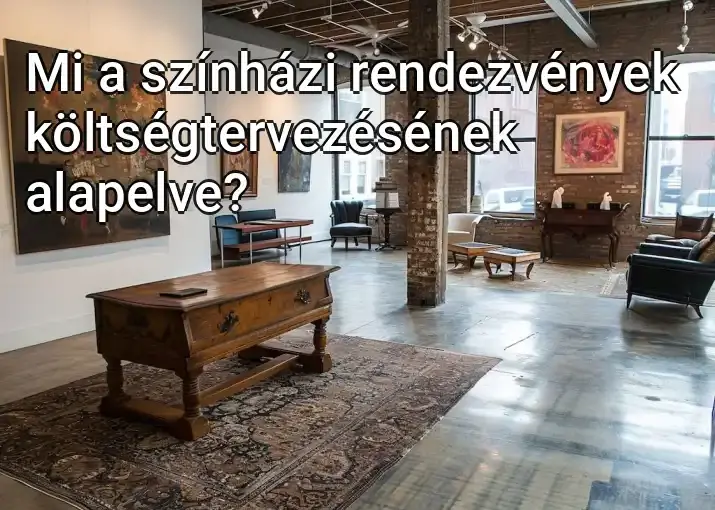 Mi a színházi rendezvények költségtervezésének alapelve?