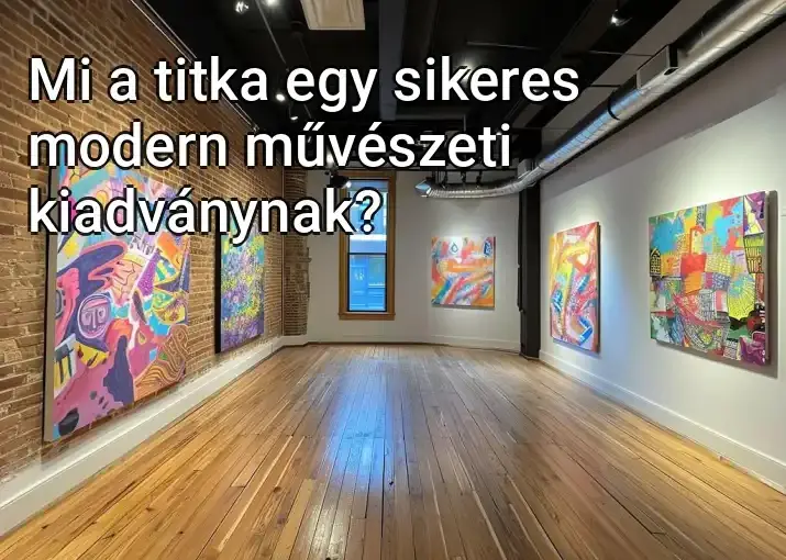 Mi a titka egy sikeres modern művészeti kiadványnak?