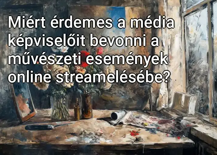 Miért érdemes a média képviselőit bevonni a művészeti események online streamelésébe?