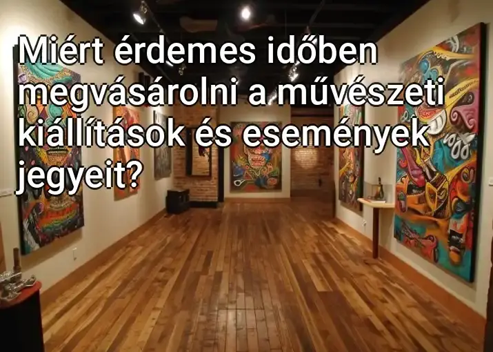 Miért érdemes időben megvásárolni a művészeti kiállítások és események jegyeit?