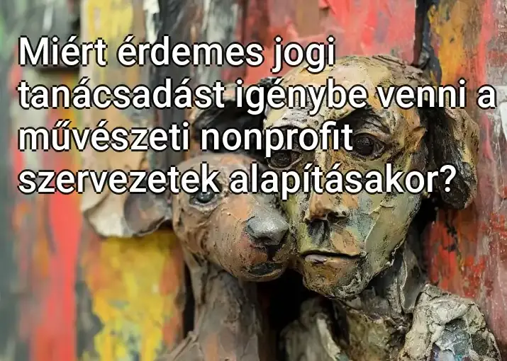 Miért érdemes jogi tanácsadást igénybe venni a művészeti nonprofit szervezetek alapításakor?