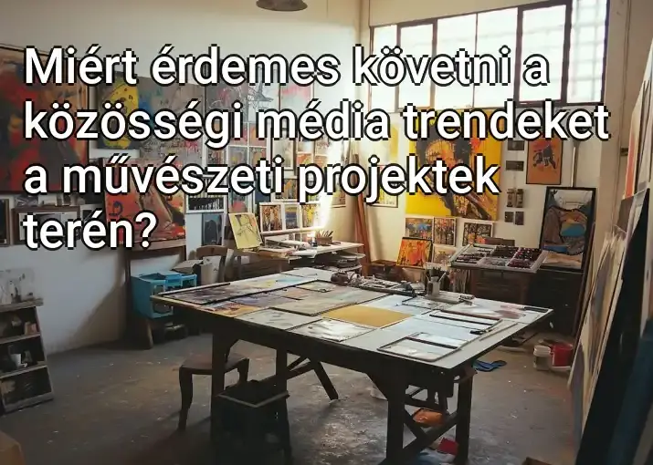 Miért érdemes követni a közösségi média trendeket a művészeti projektek terén?