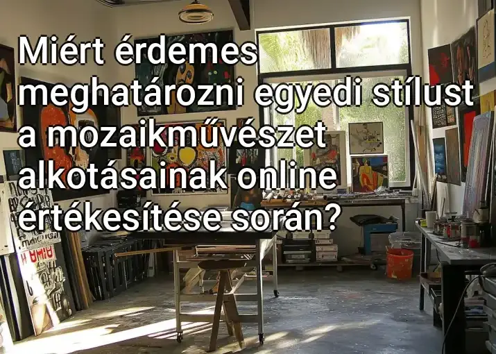 Miért érdemes meghatározni egyedi stílust a mozaikművészet alkotásainak online értékesítése során?