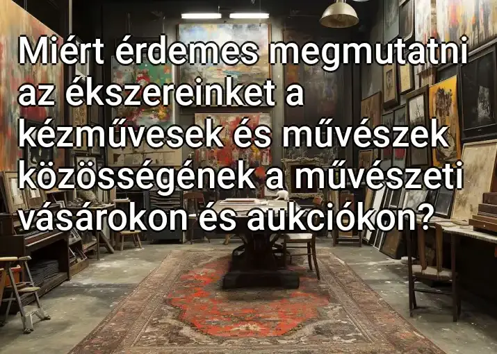 Miért érdemes megmutatni az ékszereinket a kézművesek és művészek közösségének a művészeti vásárokon és aukciókon?