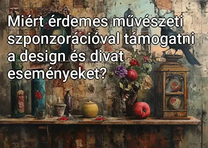 Miért érdemes művészeti szponzorációval támogatni a design és divat eseményeket?