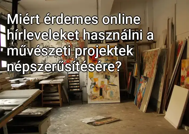 Miért érdemes online hírleveleket használni a művészeti projektek népszerűsítésére?