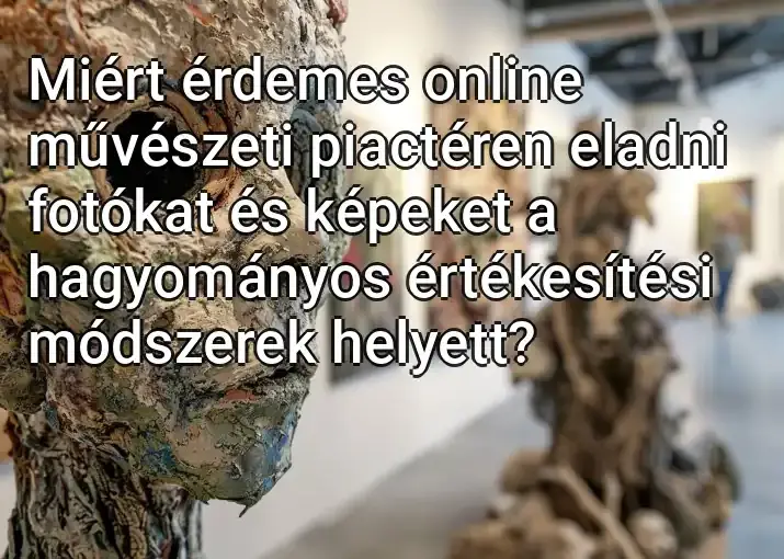 Miért érdemes online művészeti piactéren eladni fotókat és képeket a hagyományos értékesítési módszerek helyett?