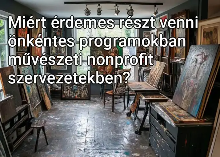 Miért érdemes részt venni önkéntes programokban művészeti nonprofit szervezetekben?