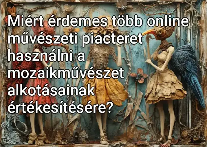 Miért érdemes több online művészeti piacteret használni a mozaikművészet alkotásainak értékesítésére?