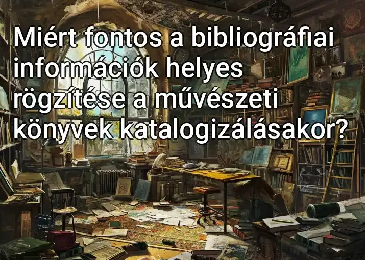 Miért fontos a bibliográfiai információk helyes rögzítése a művészeti könyvek katalogizálásakor?