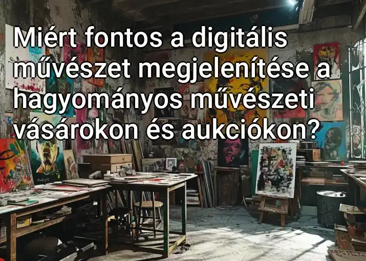 Miért fontos a digitális művészet megjelenítése a hagyományos művészeti vásárokon és aukciókon?