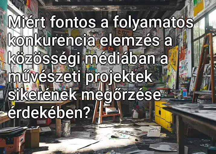 Miért fontos a folyamatos konkurencia elemzés a közösségi médiában a művészeti projektek sikerének megőrzése érdekében?