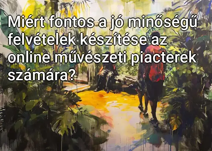 Miért fontos a jó minőségű felvételek készítése az online művészeti piacterek számára?