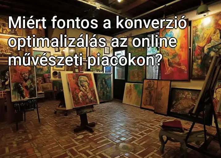 Miért fontos a konverzió optimalizálás az online művészeti piacokon?