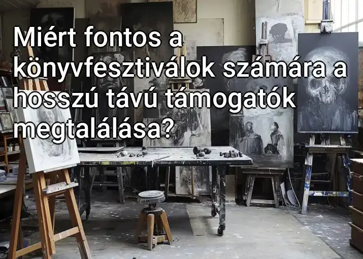 Miért fontos a könyvfesztiválok számára a hosszú távú támogatók megtalálása?