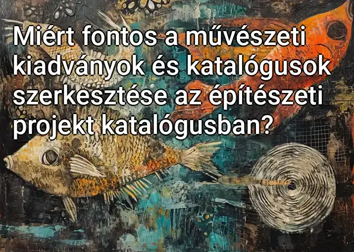 Miért fontos a művészeti kiadványok és katalógusok szerkesztése az építészeti projekt katalógusban?