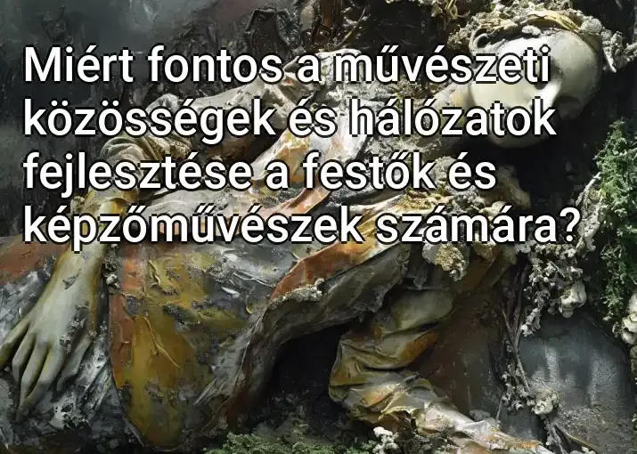 Miért fontos a művészeti közösségek és hálózatok fejlesztése a festők és képzőművészek számára?