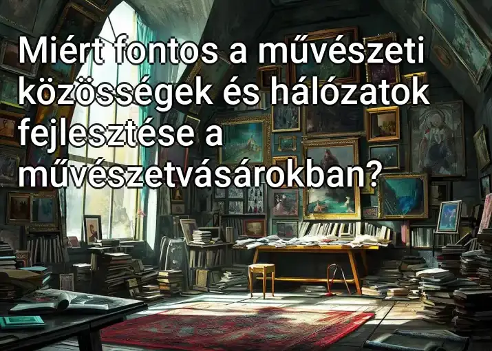 Miért fontos a művészeti közösségek és hálózatok fejlesztése a művészetvásárokban?