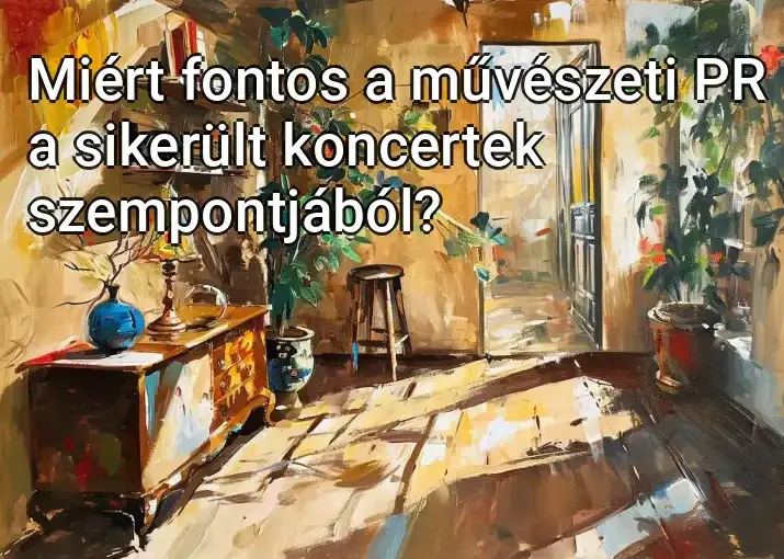 Miért fontos a művészeti PR a sikerült koncertek szempontjából?