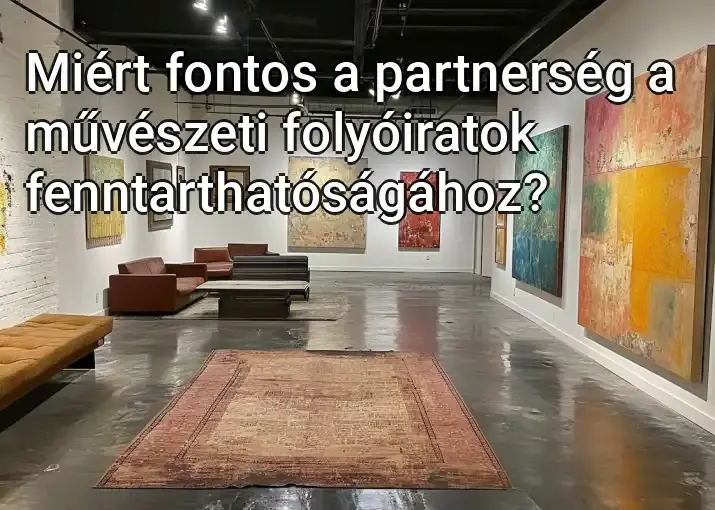 Miért fontos a partnerség a művészeti folyóiratok fenntarthatóságához?